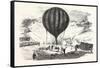 Franco-Prussian War: the Balloon Neptune on the St. Pierre De Montmartre Square-null-Framed Stretched Canvas