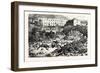 Franco-Prussian War: the Citadel of Laon after the Explosion, September 9 1870-null-Framed Giclee Print