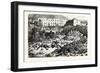 Franco-Prussian War: the Citadel of Laon after the Explosion, September 9 1870-null-Framed Giclee Print