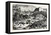 Franco-Prussian War: the Citadel of Laon after the Explosion, September 9 1870-null-Framed Stretched Canvas