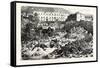 Franco-Prussian War: the Citadel of Laon after the Explosion, September 9 1870-null-Framed Stretched Canvas