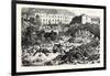 Franco-Prussian War: the Citadel of Laon after the Explosion, September 9 1870-null-Framed Giclee Print