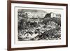 Franco-Prussian War: the Citadel of Laon after the Explosion, September 9 1870-null-Framed Giclee Print