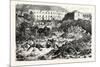 Franco-Prussian War: the Citadel of Laon after the Explosion, September 9 1870-null-Mounted Giclee Print