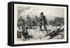 Franco-Prussian War: the Drum of the Emperor Alexander Regiment at Le Bourget, France-null-Framed Stretched Canvas