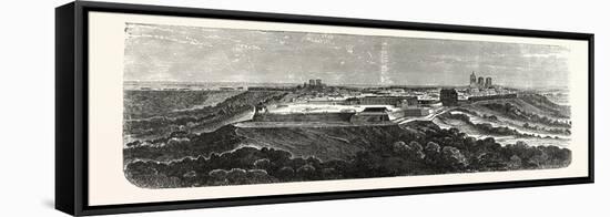 Franco-Prussian War: the Fortress Laon before the Explosion, France-null-Framed Stretched Canvas
