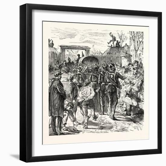 Franco-Prussian War: the Last Germans in Paris, France-null-Framed Giclee Print