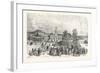 Franco-Prussian War: the New Paris Observatory. View of the Trocadero Square During the Battle at L-null-Framed Giclee Print