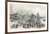 Franco-Prussian War: the New Paris Observatory. View of the Trocadero Square During the Battle at L-null-Framed Giclee Print