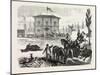 Franco-Prussian War: the Railway Station of Courcelles in the Morning of 16 August 1870-null-Mounted Giclee Print