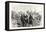 Franco-Prussian War: Transport Caught Franctireurs on a Country Road in Burgundy, France-null-Framed Stretched Canvas