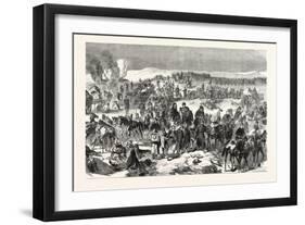 Franco-Prussian War: Troops Bourbaki Disarmed by Swiss Near Les Verrieres the February 2, 1871-null-Framed Giclee Print