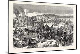 Franco-Prussian War: Troops Bourbaki Disarmed by Swiss Near Les Verrieres the February 2, 1871-null-Mounted Giclee Print