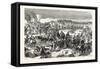 Franco-Prussian War: Troops Bourbaki Disarmed by Swiss Near Les Verrieres the February 2, 1871-null-Framed Stretched Canvas