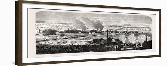 Franco-Prussian War: View of the Plane at Le Bourget on 23 December 1870. from Left to Right: Dugny-null-Framed Premium Giclee Print