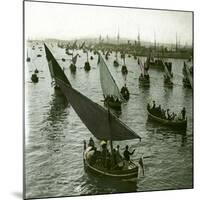 Franco-Russian Celebration, the Harbour, Toulon (Var, France), around 1900-Leon, Levy et Fils-Mounted Photographic Print