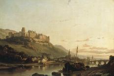 A View of Heidelberg and the River Neckar-Francois Antoine Bossuet-Giclee Print