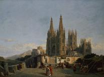 Burgos Cathedral, 1851-Francois Antoine Bossuet-Framed Stretched Canvas