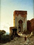 Porte De Justice, Alhambra, Granada-Francois Antoine Bossuet-Giclee Print