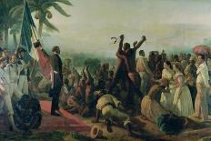 Proclamation of the Abolition of Slavery in the French Colonies, 23rd April 1848, 1849-Francois Auguste Biard-Framed Giclee Print