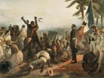 Proclamation of the Abolition of Slavery in the French Colonies, 23rd April 1848, 1849-Francois Auguste Biard-Framed Giclee Print