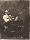 Guitar Player , 1861-Francois Bonvin-Giclee Print