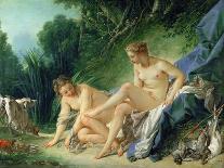 Landscape with a Hermit, 1742-François Boucher-Giclee Print