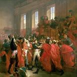 The Market in Lyon, France 19th Century-Francois Bouchot-Giclee Print