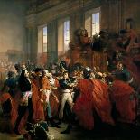 The Abdication of Napoleon at Fontainebleau on 11 April 1814-François Bouchot-Giclee Print