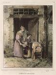 The Market in Lyon, France 19th Century-Francois Bouchot-Giclee Print
