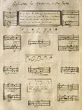 Page from a Didactic Treatise on the Study of the Music Dictation-Francois Couperin-Laminated Giclee Print