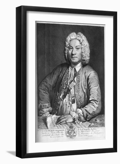 François Couperin, French Baroque Composer, Organist and Harpsichordist, 1735-J Flippart-Framed Giclee Print