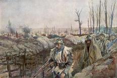 Scottish Soldiers Return from Combat-Francois Flameng-Art Print