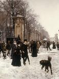 Promenade on a Winter Day, Brussels-Francois Gailliard-Framed Giclee Print