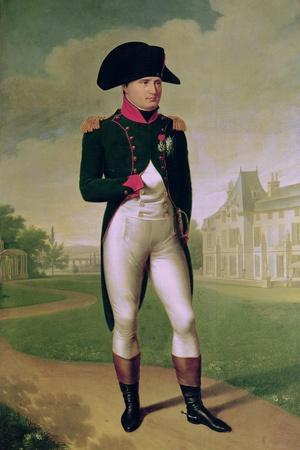 Napoleon I (1769-1821) in Front of the Chateau De Malmaison, 1804