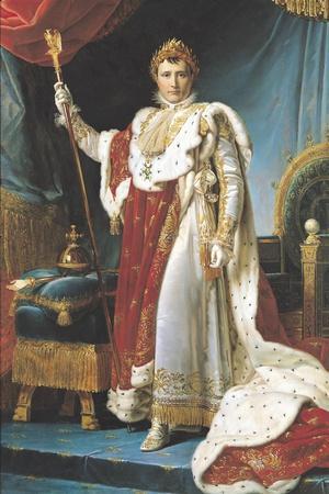 Napoleon I in His Coronation Robe, circa 1804