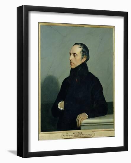 Francois Guizot (1787-1874) after a Painting by Paul Delaroche (1797-1856) circa 1878-Jean Georges Vibert-Framed Giclee Print