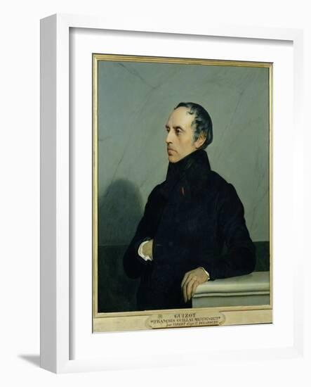 Francois Guizot (1787-1874) after a Painting by Paul Delaroche (1797-1856) circa 1878-Jean Georges Vibert-Framed Giclee Print