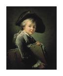 Portrait of The Artist as a Young Man - Detail-Francois Hubert Douais-Framed Giclee Print