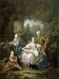 Louis II Du Bouchet De Sourches with His Family-François-Hubert Drouais-Mounted Giclee Print