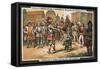 Francois I Creates Knight at Bayard, 1515, C19th Century-null-Framed Stretched Canvas