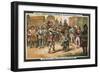 Francois I Creates Knight at Bayard, 1515, C19th Century-null-Framed Giclee Print