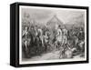 Francois I of France Meets Henry VIII of England-Geoffroy-Framed Stretched Canvas