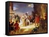 Francois I with Leonardo Da Vinci-Alexandre Evariste Fragonard-Framed Stretched Canvas