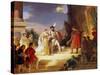 Francois I with Leonardo Da Vinci-Alexandre Evariste Fragonard-Stretched Canvas