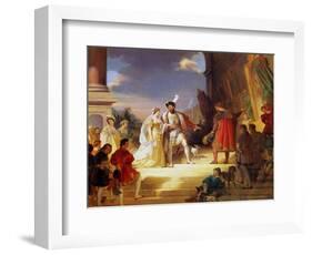 Francois I with Leonardo Da Vinci-Alexandre Evariste Fragonard-Framed Giclee Print