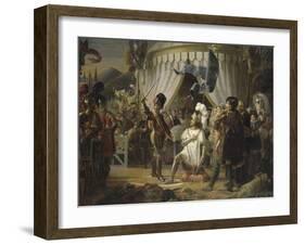 François Ier armé chevalier par Bayard-Louis Ducis-Framed Giclee Print