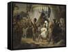 François Ier armé chevalier par Bayard-Louis Ducis-Framed Stretched Canvas