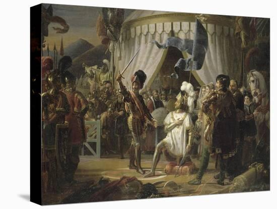 François Ier armé chevalier par Bayard-Louis Ducis-Stretched Canvas