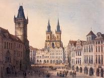 View of the Little Quarter and Prague Castle Hradcany, C.1845-Francois Joseph Sandmann-Mounted Giclee Print